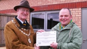 Mayor of Nantwich unveils new food area for Nantwich Town FC