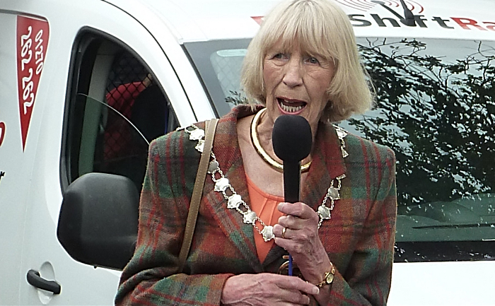 Cllr Norma Simpson speaking at Nantwich Marina Open Day 220815 (1)