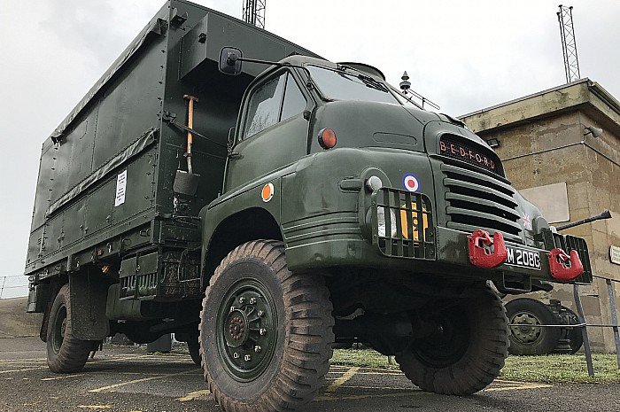 Cold War RAF Bedford 1954 nuclear biological chemical unit outside the bunker