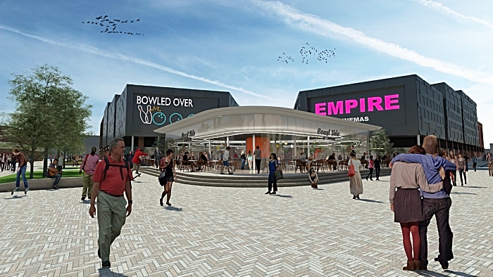 Empire Cinemas - Corner View South - Royal Arcade artist drawing