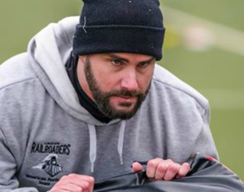 Crewe Railroaders coach Nick Thompson