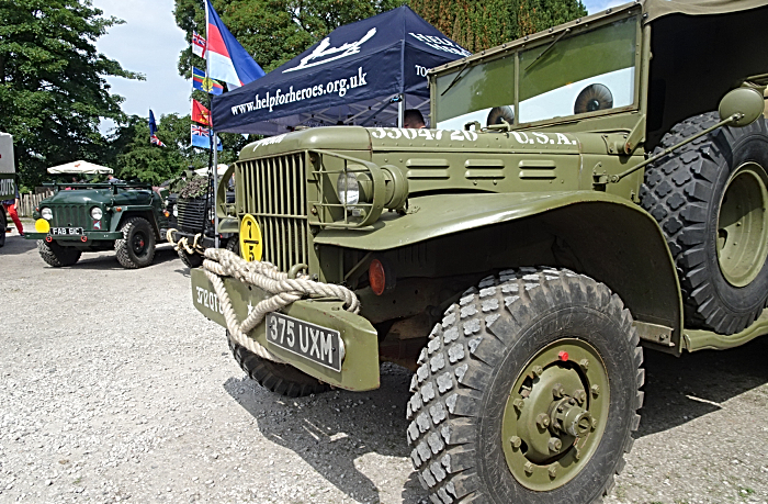 Crewe and District Military Vehicle Club display at the Swan Inn