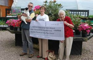 Rising Sun Nurseries boost RSPCA with £8,600 donation