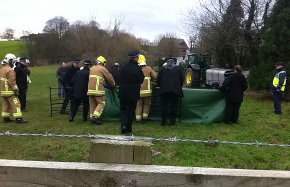 Crews help rescue seal now being treated in Nantwich - pic by RSPCA