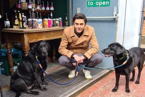 Dale Robson with Denzel and Welly