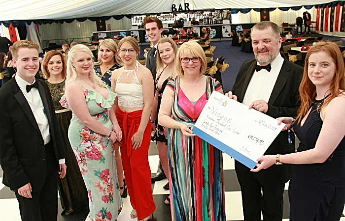 Students at Reaseheath - Dan Lee, Jess Neale, Lucy Brierley, Mali Ratcliffe, Ellie Thomas, Connor Cruise, Kerri-Anne Williams, Visyon Sandi Marshall, Gervase Mcgrath and SA President Rhianne Edisbury (1)