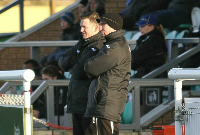 Danny Johnson and new assistant Wayne Goodison