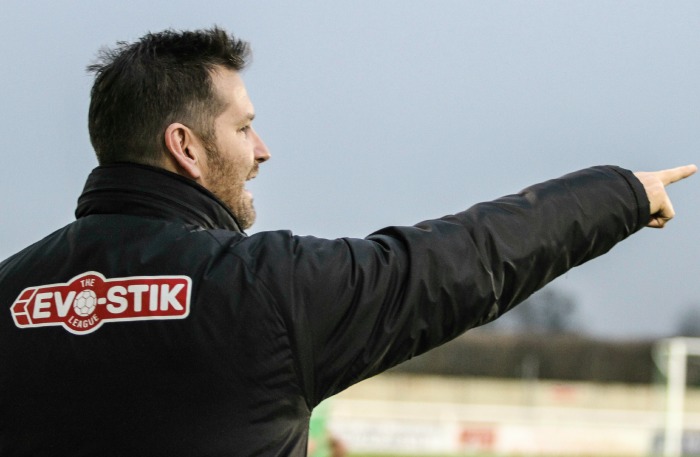 Danny Johnson during Nantwich Town V Curzon Ashton 29-11-14