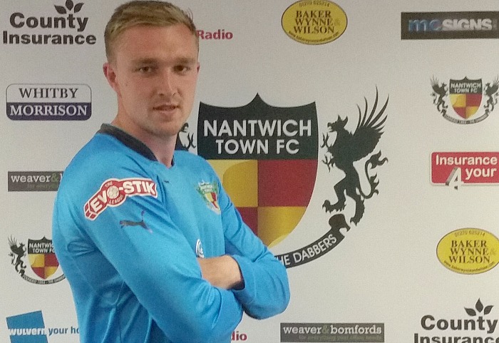 Stafford sending off - Goalkeeper Dave Parton, signed for Nantwich Town