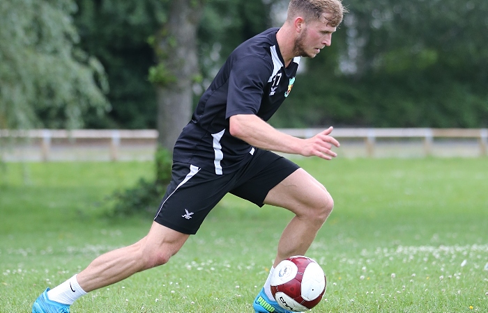 David Webb with the ball during a fitness drill (1)