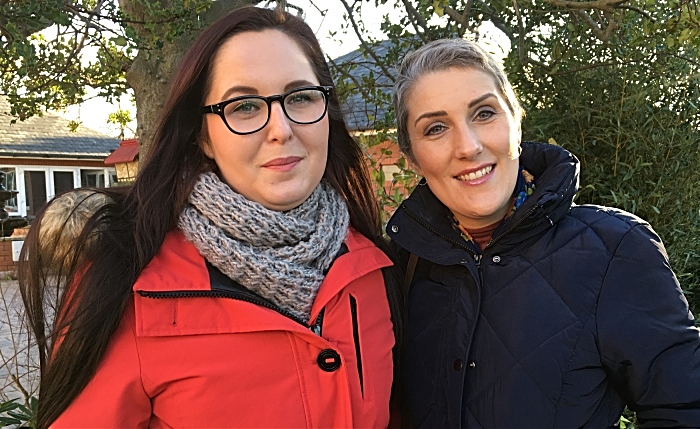 Deborah Brown (right) with sister Lauren