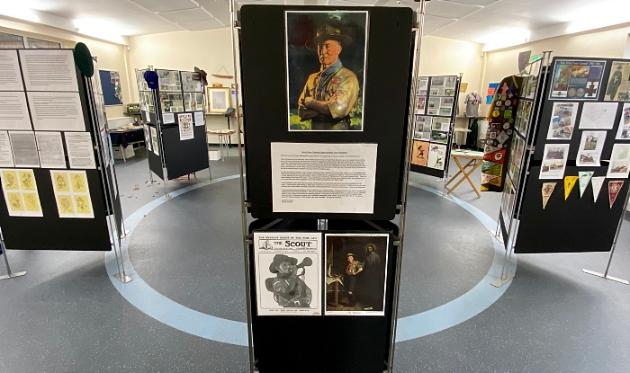 Display stands including the founder of Scouts, Lord Baden-Powell (1)