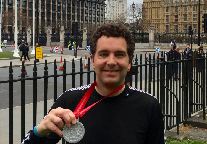 Edward Timpson completes his 11th London Marathon in aid of MRI Scanner appeal