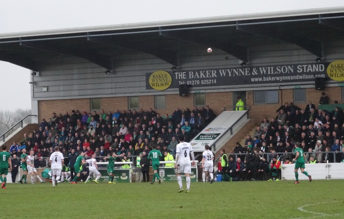 FA Trophy semi-final 1st leg - Sat 12-3-16 –Main Stand in background