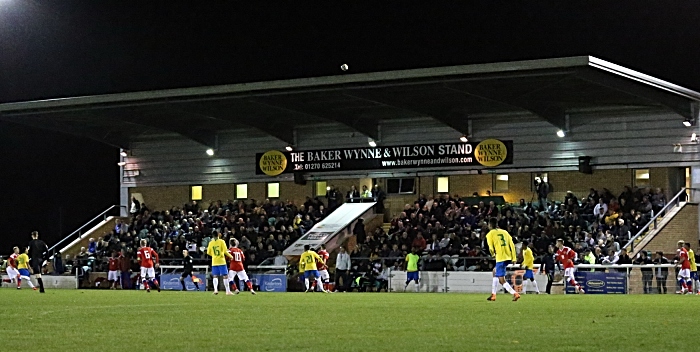 Fans watch the action from the Baker Wynne and Wilson Stand