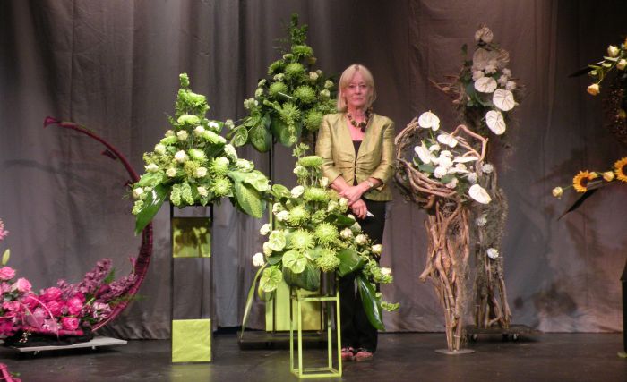 Diane Fair, floral expert at Reaseheath College