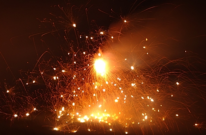 Firecrackers ward off evil spirits (1)