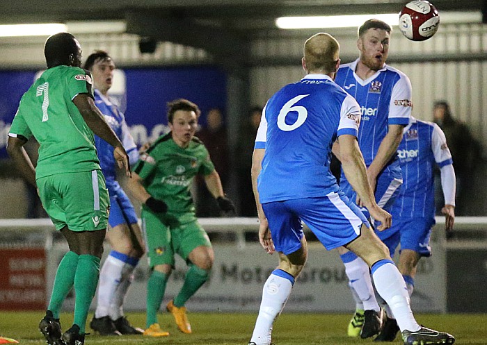 First Nantwich goal - Sean Cooke curls it in off the bar