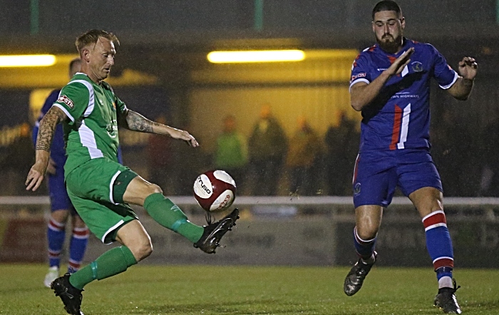 First Nantwich goal - Steve Jones controls the ball and slots home (1)