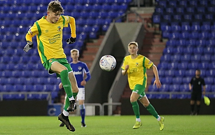 First-half - Callum Parker controls the ball (1)