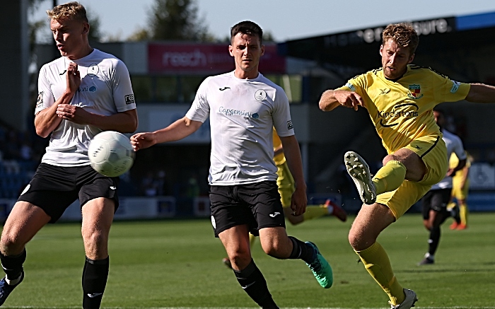 First-half - James Lawrie shoots at goal (1)