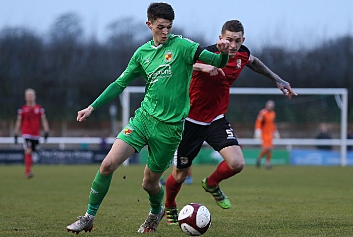 First-half - Joe Malkin on the ball (1)