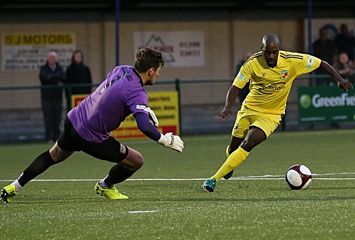 First-half - Joe Mwasile has the keeper to beat (1)