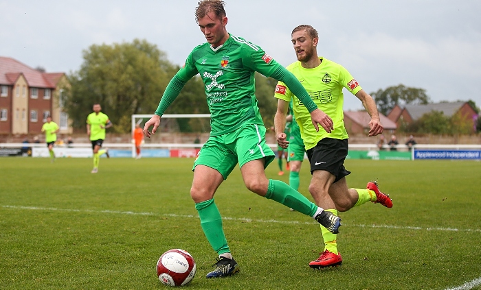 First-half - Josh Langley on the ball (1)