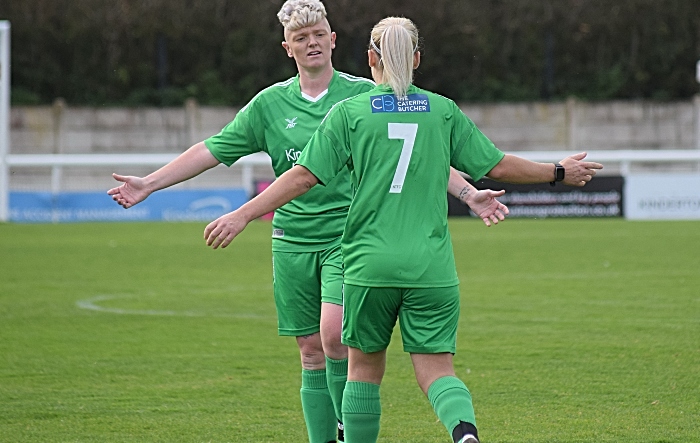 First-half - Nantwich Town Ladies FC celebrate another goal (1)