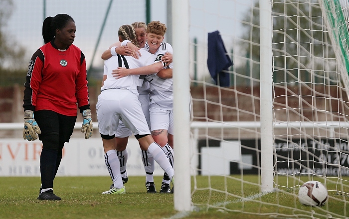 First-half - Nantwich Town Ladies celebrate a goal (1)