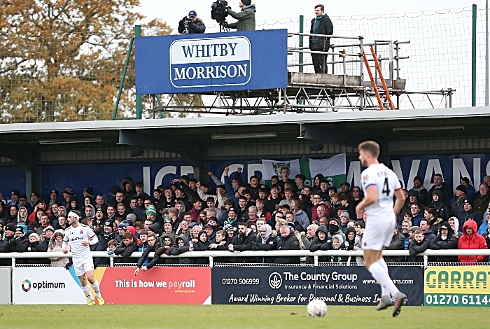 First-half - Nantwich Town fans get behind their team (1)