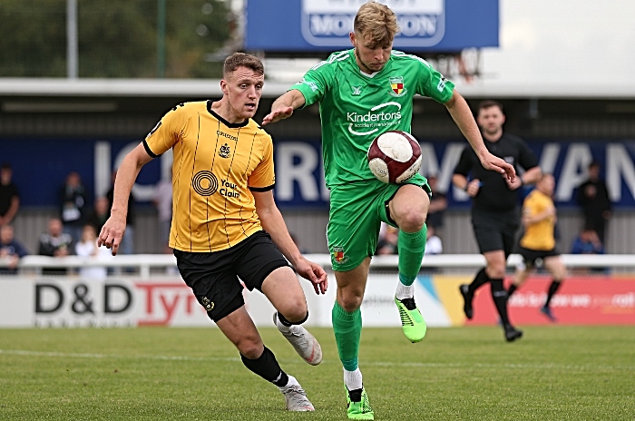 First-half - Nantwich Town on the ball (1)