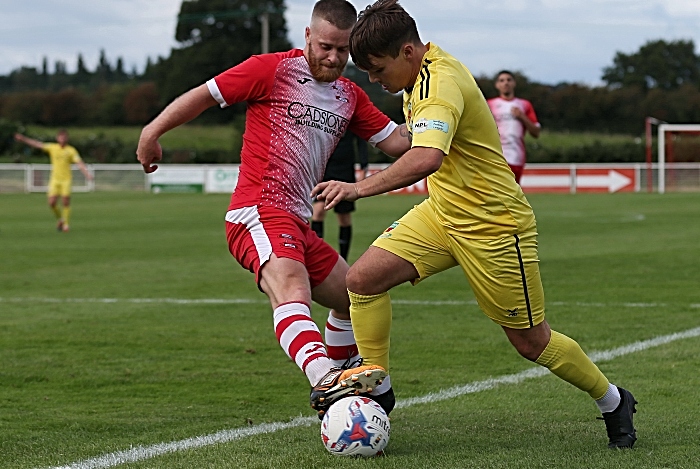 First-half - Sean Cooke on the ball under pressure (2) (1)