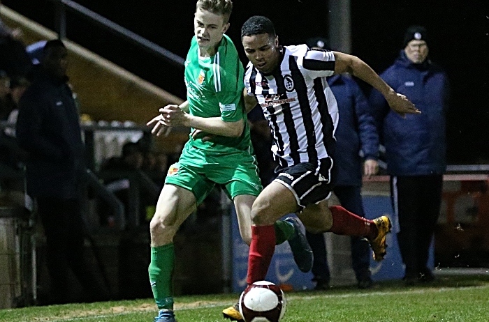 First-half - Valdemar Schousboe fights for the ball (1)