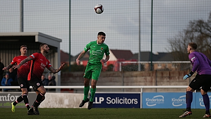 v Hyde First-half - first Nantwich Town goal - Ethon Varian (1)