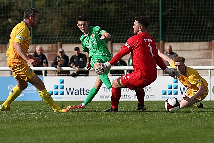 First-half - first Nantwich goal - Joe Malkin slaloms past defenders to score (1)