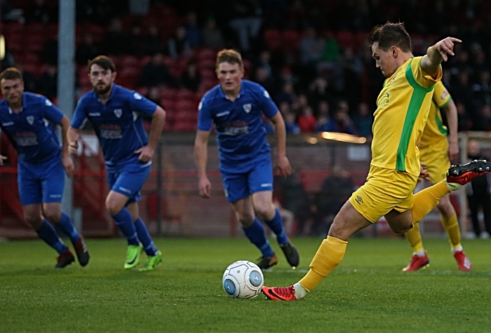 First-half - first Nantwich goal - Sean Cooke penalty (1)