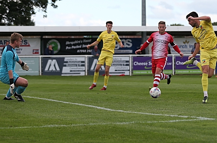 First-half - first Nantwich goal - backheel from Callum Saunders (1)