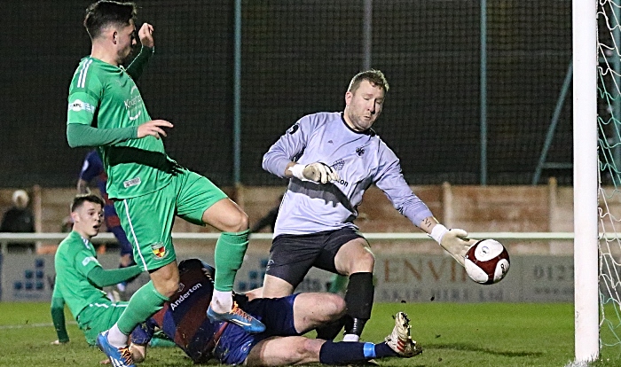 First-half - first and winning goal - Callum Saunders (1)