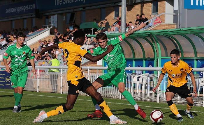 First-half - opposition players fight for the ball (1)