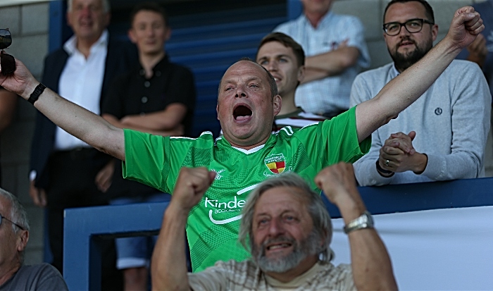 First-half - second Nantwich Town goal - fans celebrate (1)