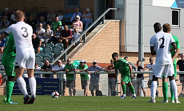 First-half - second Nantwich goal - Sean Cooke prepares to fire his freekick (1)