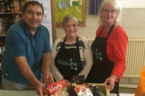 Nantwich Film Club supporters help out town Food Bank