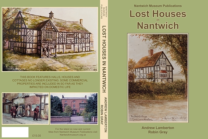 Front and back covers of the new edition of Lost Houses in Nantwich