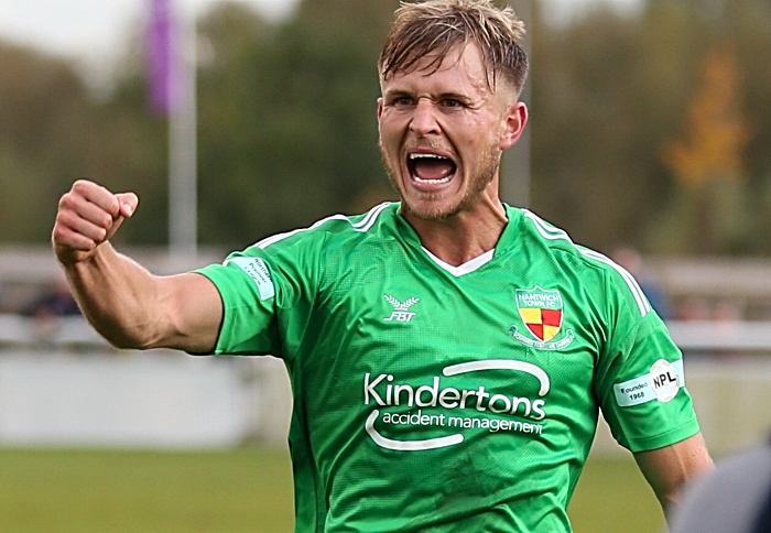 Full-time - David Webb celebrates victory (1)