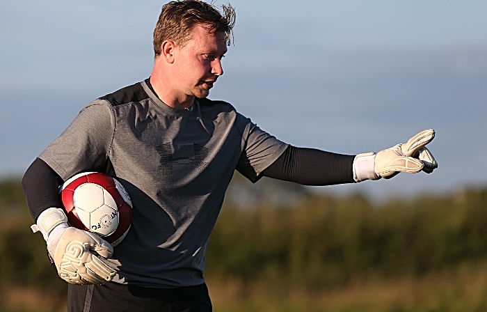 Goalkeeping Coach Kieran Clarke gives instructions (1)