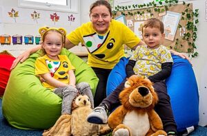 Tots raise Children in Need funds at Nantwich nursery