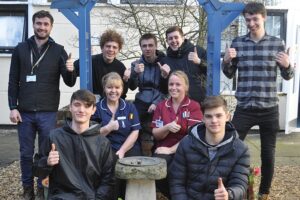 Nantwich apprentices renovate Leighton Hospital garden