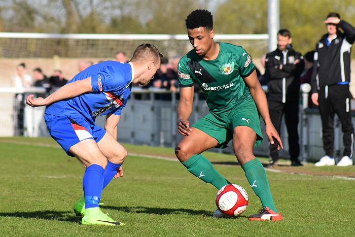 Ibou Touray on the ball v Whitby