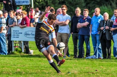 Jamie Little, fly-half for Crewe and Nantwich RUFC, against Walsall